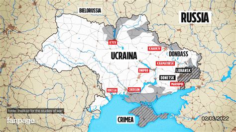 La Mappa Della Guerra In Ucraina Del 2 Marzo Gli Attacchi Della Russia