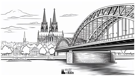 6 Malvorlagen mit dem Kölner Dom zum kostenlosen Download