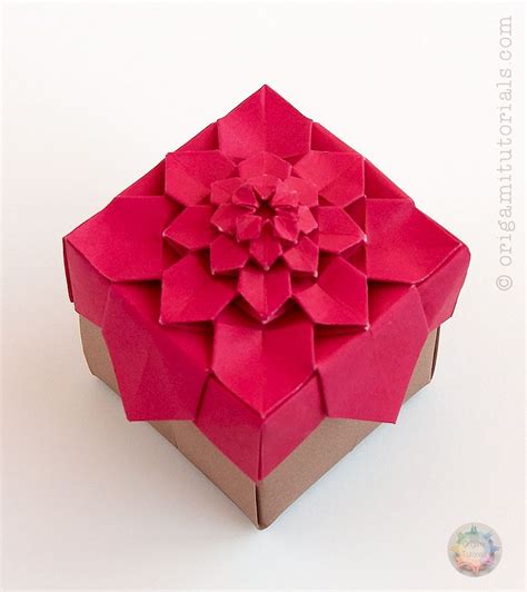 Origami Hydrangea Tessellation Box Origami Tutorials Origami Design