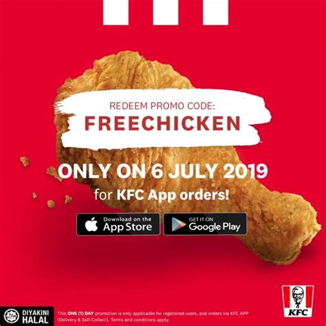 Kfc National Fried Chicken Day Free 1 Piece Chicken 6 July 2019