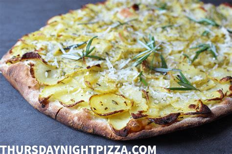 Simple Potato Pizza With Rosemary And Olive Oil Vegan Pizza Recipe