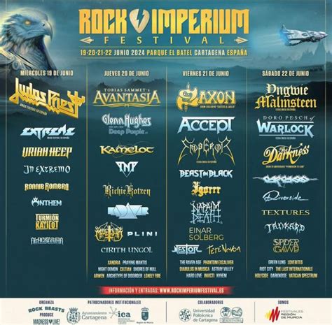 Rock Imperium 2024 Últimas confirmaciones y cartel por días Rock