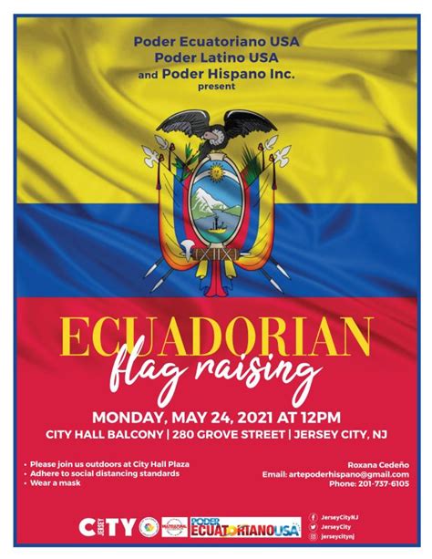 Ecuadorian Flag Raising - Jersey City Cultural Affairs