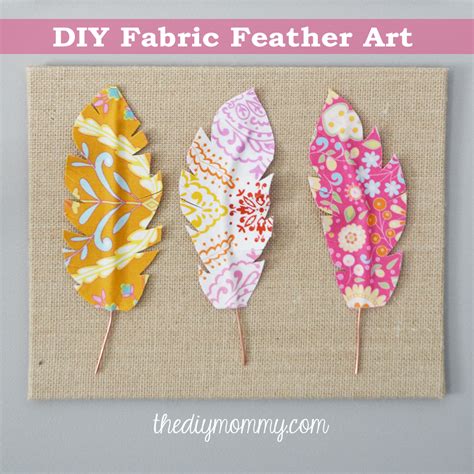 Make Fabric Feather Wall Art