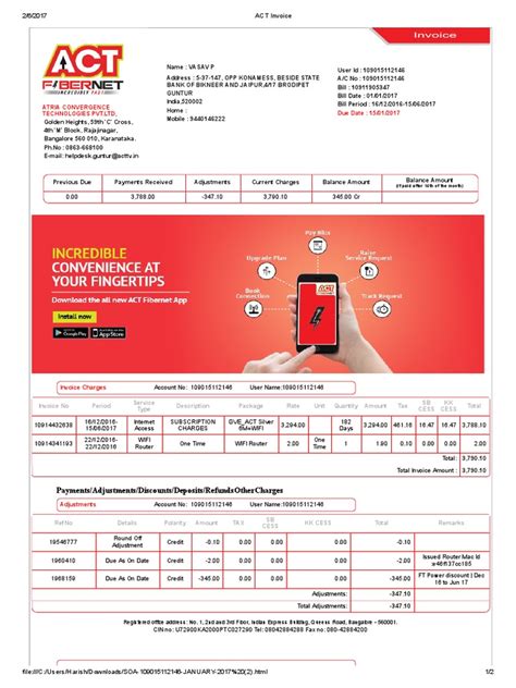 Act Invoice Invoice Payments