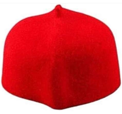 Red Igbo Wool Cap Benin Red Edo Cap Red Kufi Cap Wool Kufi Hat Red Ozo