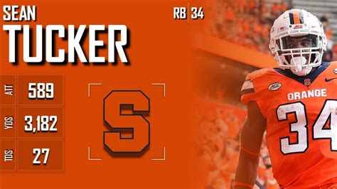 Sean Tucker 𝟛𝟜 Syracuse Orange RB YouTube