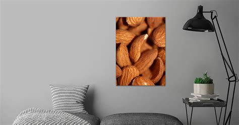 Dry Fruit Almonds Close Up Poster By BakalaeroZz Photography Displate