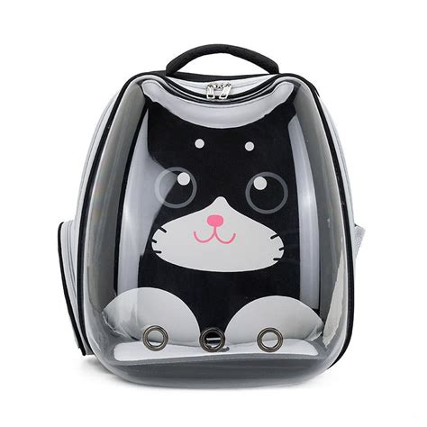 Jual Tas Ransel Hewan Kucing Anjing Warna Hitam Pet Cargo Carrier