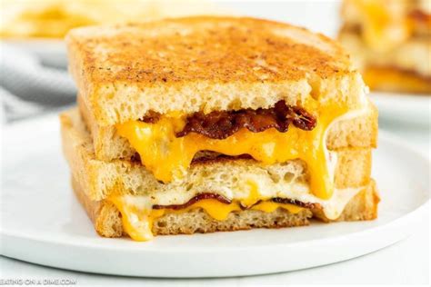 Bacon Grilled Cheese Recipe - Eating on a Dime