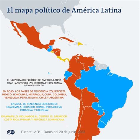 Un Nuevo Mapa Pol Tico Surge En Am Rica Latina Colombia Ti E De Rojo