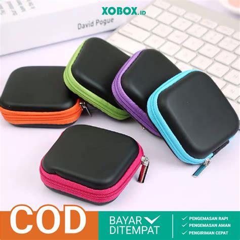 Jual Dompet Mini Headset Earphone Tempat Penyimpanan Kabel Charger