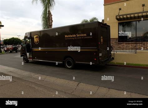 Ups Delivery Van Parked Hi Res Stock Photography And Images Alamy