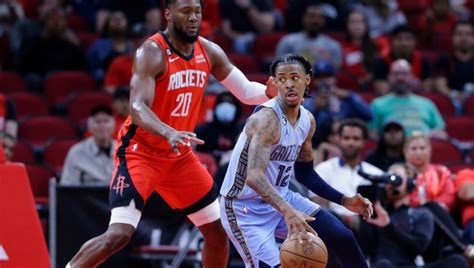 Nba Ja Morant Stars In Grizzlies Win Over Rockets Jokics Triple