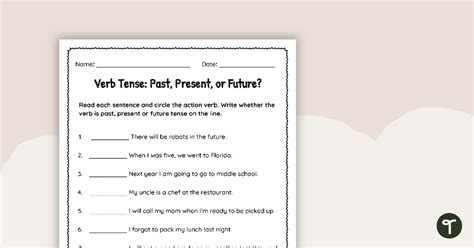 Free verb tenses worksheet 5th grade, Download Free verb tenses ...