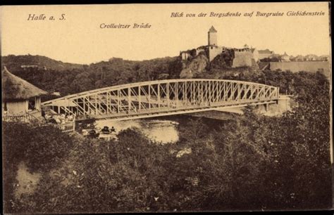 Ansichtskarte Postkarte Halle Saale Blick Von Der Akpool De