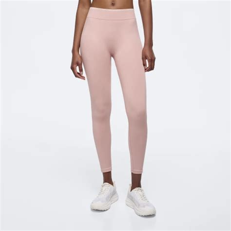 Alpine NRG 7 8 Leggings Mit Normaler Taille Old Pink Off White