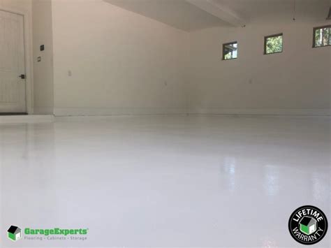 White Epoxy Garage Floor Flooring Guide By Cinvex