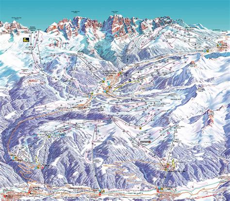 Mappa Impianti E Cartina Delle Piste Skirama Madonna Di Campiglio Ski