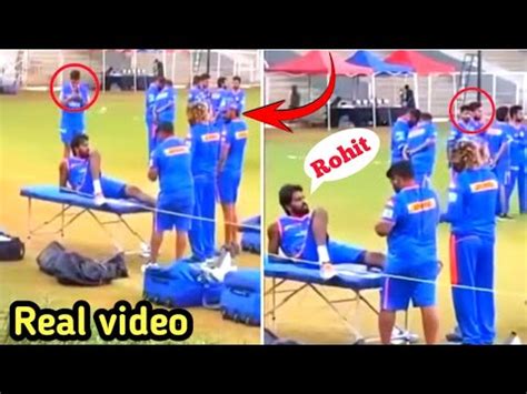 Hardik Pandya Miss Behavior To Rohit Sharma Mi Net Practice