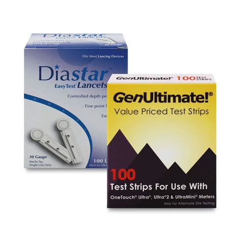 Buy GenUltimate Blood Glucose Test Strips Count For Use With One Touch