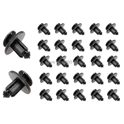 50x Plastic Nylon Accessories Rivet Automotive Fasteners Car Door And Bumper Cover Fender Bumper