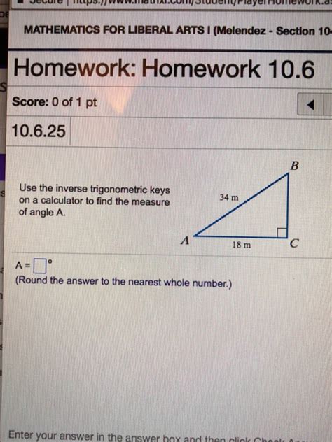 Solved Mathematics For Liberal Arts Melendez Section 10