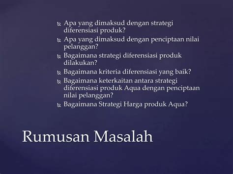 Strategi Produk Dan Strategi Harga Ppt