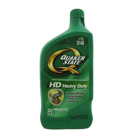 Aceite Monogrado Quaker State Heavy Duty SAE 40 De 946 Ml Bodega