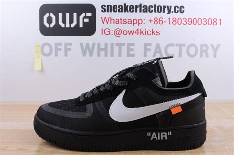 Nike Air Force 1 Off-White Black/White from OWF : r/Repsneakers