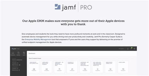 Jamf Pro Reviews Pricing Software Features Financesonline