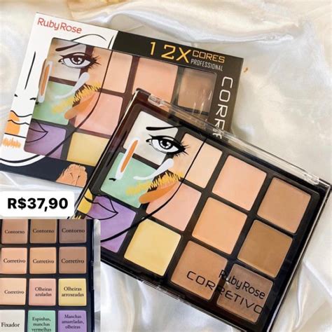 Paleta De Corretivo Rubyrose Corretivo Camuflagem Vegano De Alta