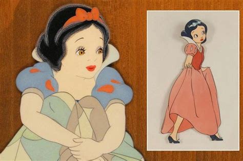 Filmic Light Snow White Archive Early Animation Cel Snow White Too