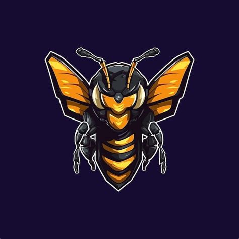 Premium Vector Esport Style Logo Design Hornet Vector Illustration