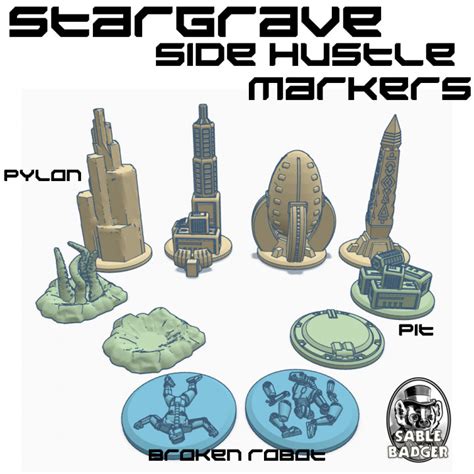 Spacecraft 3d Marker Monster