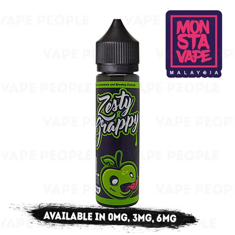 Zesty Grappy No Ice Vape Liquid By Monsta Vape 50ml Short Fill