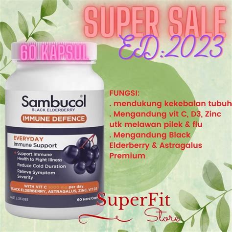 Jual Sambucol Immune Defence Kapsul Shopee Indonesia