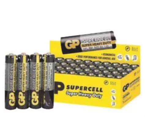 GENUINE GP SUPERCELL SUPER HEAVY DUTY BATTERY AA AAA 1 BOX 40 PCS