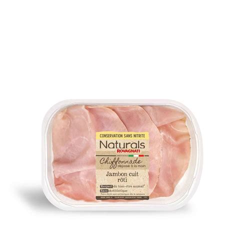 Chiffonnade de jambon cuit rôti aux herbes Naturals Rovagnati