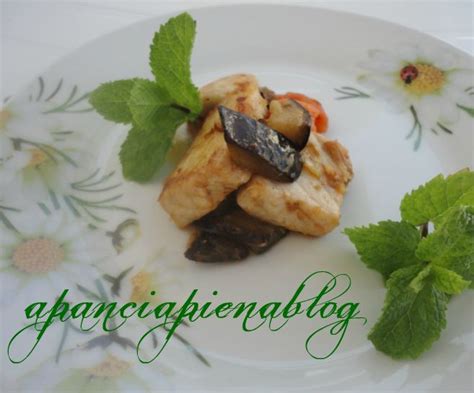 Pesce Spada Con Melanzane Pomodorini E Menta