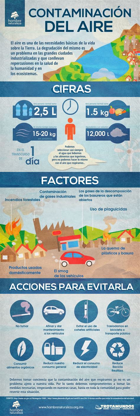 Infografía Contaminación Del Aire Educacion Ambiental Problema