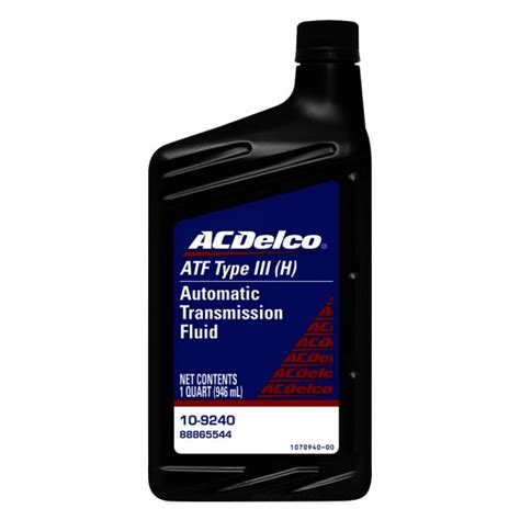 ACDelco 10 9240 Gold ATF Type III H Automatic Transmission Fluid