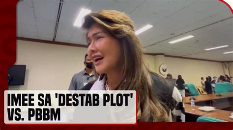 Sen Imee Marcos Sa Umano Y Destabilization Plot Vs PBBM YouTube