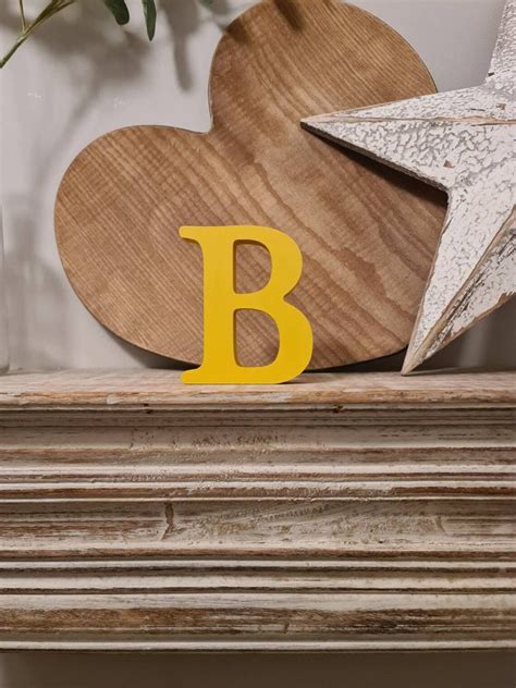 Wooden Letter B Personalised Name Letter Nursery Etsy