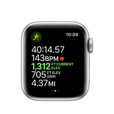 Apple Watch Series 5 Gps 40mm Silver Aluminum Case With White Sport