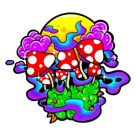 Cartoon Trippy Png Transparent Mushroon Trippy Cartoon Art