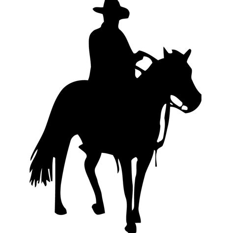 Bronc Rider Silhouette At Getdrawings Free Download