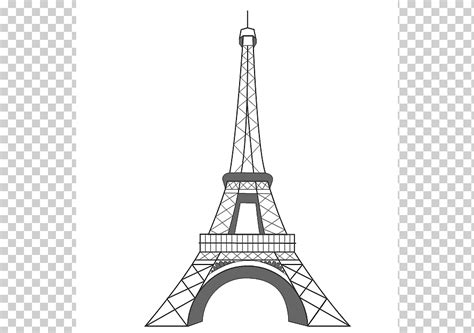 Dibujo De La Torre Eiffel Torre Eiffel Ngulo Edificio Monocromo