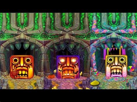 Temple Run 2 Sky Summit Vs Spooky Summit Vs Holi Festival Map Gameplay