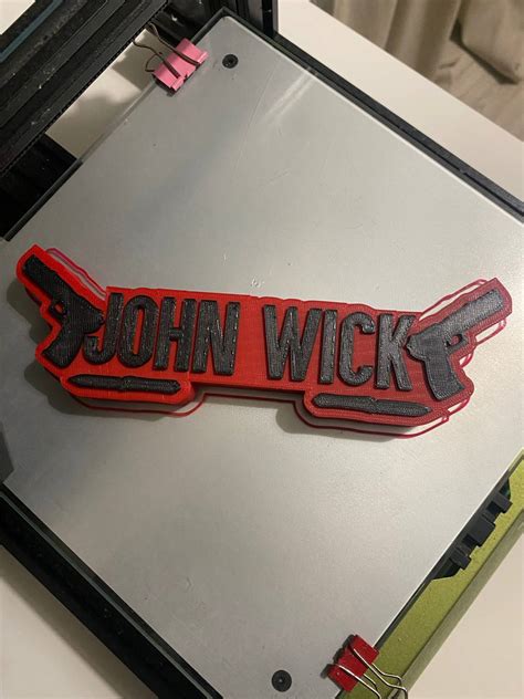 Archivo Stl Logo John Wickplan Imprimible En D Para Descargarcults